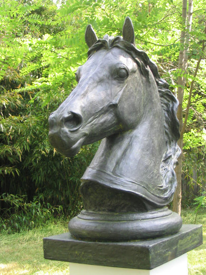 Gate post horse head | Patricia Borum